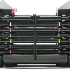 PowerBlock Pro 50 Adjustable Dumbbells, Sold in Pairs, 5-50 lb. Dumbbells, Durable Steel Build, Innovative Workout Equipment, All-in-One Dumbbells