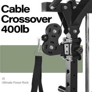 Major Fitness Drone2 Smith△ Machine – All-in-One Home Gym Squat Rack with Weight Bar, Dual LAT Pull-Down Systems & Cable Crossover Machine for Full-Body Workouts