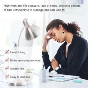 Elitzia Hair Steamer Micro Mist Scalp Detox System Hair Wash Reclining Chair Table Professional Tool Hair Care Salon SPA Barber Shop Shampoo Bowl Mist Hooded Natural Black Hair ET19192