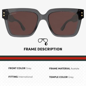 Gucci GG1084S Designer Fashion Sunglasses – Elegant, Sophisticated & Stylish Square Shape Eyewear with Luxury eSHADES Kit