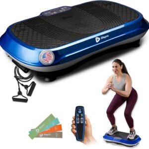 Lifepro Waver Vibration Plate Exercise Machine – High-Intensity Vibration for Muscle Activation, Full-Body Workout Vibrating Platform with Loop Bands, Fitness Equipment for Strength Toning & Fat Loss