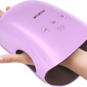 CINCOM Hand Massager – Cordless Hand Massager with Heat and Compression for Arthritis and Carpal Tunnel, Gifts for Women(Purple)