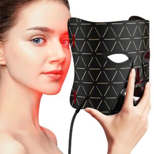 FOLOKE LED Light Therapy Mask Skin Care Mask, LED Red Light Therapy 630nm & 830nm Wavelength for Home Use, Body Beauty Machine for Care at Home