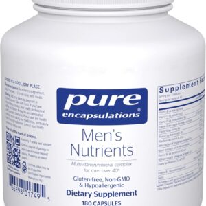 Pure Encapsulations Men’s Nutrients – Multivitamin Mineral Supplement to Support Energy, Endurance & Stamina in Men Over 40* – with Vitamin D, Vitamin C & Trace Minerals – 180 Capsules