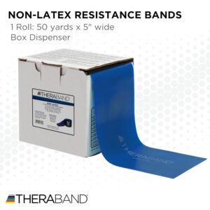 THERABAND Resistance Band, Blue, Extra Heavy, 50-Yard Roll, Latex-Free, Elastic Band for Exercise, Physical Therapy, Yoga, Pilates, Stretching, Home Workouts, Cut-to-Length, Color-Coded Levels