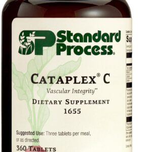 Standard Process Cataplex C – Immune Support, Adrenal Support, and Skin and Bone Health Supplement with Vitamin C, Magnesium Citrate, Calcium, Sunflower Lecithin, and More – 360 Tablets