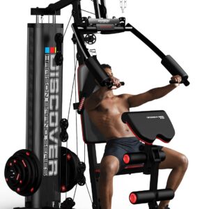 HARISON Home Gym – Full Body Workout Equipment, Exercise Equipment, Fitness Equipment, Multifunctional Home Gym Equipment for Home with Pulley System, Weight Bench, Rowing Machine