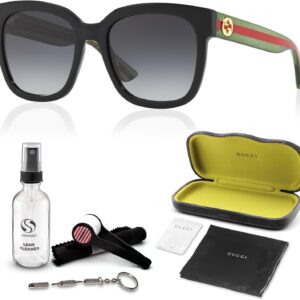 Gucci GG0034SN Designer Fashion Sunglasses – Elegant, Sophisticated & Stylish Square Shape Eyewear with Luxury eSHADES Kit