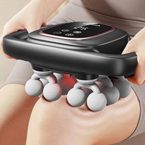 Massage Gun, Professional Handheld Massager with Adjustable Mutil-Modes & Intensities Back Massager for Pain Relief, Ideal Gifts for Friends, Mom and Dad (Black(12 Head))