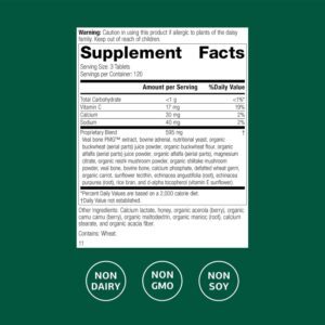 Standard Process Cataplex C – Immune Support, Adrenal Support, and Skin and Bone Health Supplement with Vitamin C, Magnesium Citrate, Calcium, Sunflower Lecithin, and More – 360 Tablets