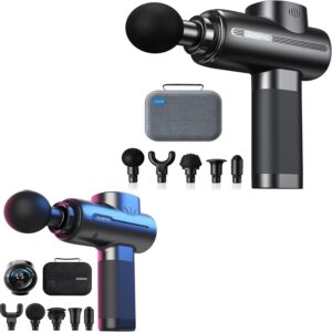 RENPHO Active Massage Gun Deep Tissue, Percussion Handheld Muscle Massager Gun, Powerful Portable Back Massager Gun for Athletes, Handheld Back Massagers