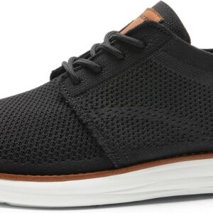 Bruno Marc Men’s KnitFlex Breeze Mesh Sneakers Oxfords Lace-Up Lightweight Casual Walking Shoes