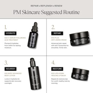 EXO PLUS™ by Exoceuticals Anti-Aging Cream with Exosomes – Hyaluronic Acid, Aloe – Luxury Beauty Face Moisturizer for Sensitive Skin – Premium Hydrating & Firming Exosome Skin Care | 50ML | 1.7 fl oz