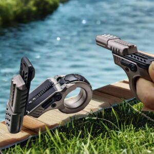 Metal Fidget Gun Slider Toy for Adults – 5-in-1 Stress Relief Modes, Zinc Alloy Folding Ratchet Pistol with Haptic Feedback, Portable Desk Toy for Anxiety & ADHD