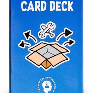 My Essential Self-Care Tools Card Deck, Mindfulness Cards for Promoting Mental Coping Skills & Calm, Resilience Building for Men/Women, 1 Deck/52 Pieces with Guidebook