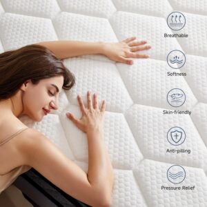 Full Mattresses,10 Inch Full Size Mattress in A Box, Memory Foam Hybrid Mattress with Individual Pocket Spring for Motion Isolation & Strong Edge Support, Stress & Pressure Relief, CertiPUR-US