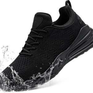 LARNMERN Mens Non Slip Work Shoes Slip On Water Resistant Walking Sneakers Zapatos Trabajo Waterproof Food Service Chef Kitchen