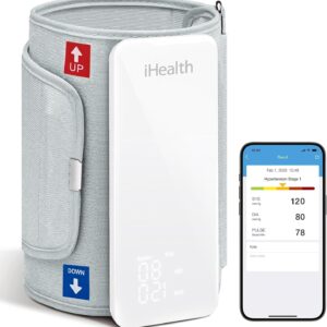 iHealth Neo Wireless Blood Pressure Monitor, Upper Arm Cuff, Bluetooth Blood Pressure Machine, Ultra-Thin & Portable, App-Enabled for iOS & Android