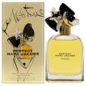 Marc Jacobs Perfect Intense Eau de Parfum – Woody Floral Women’s Perfume – With Notes of Daffodil, Jasmine, Roasted Almonds & Sandalwood