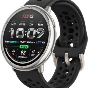 Amazfit Active 2 Sport Smart Watch Fitness Tracker for Android and iPhone, 44mm, 10 Day Battery, Water Resistant, GPS Maps, Sleep Monitor, 160+ Workout Modes, 400 Face Styles, Silicone Strap, Free App