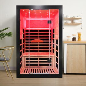 Double O’Guman Far Infrared Sauna – Premium Features, Stress Relief & Relaxation Boost for Home Wellness & Spa-Like Retreats Eco-Friendly Construction