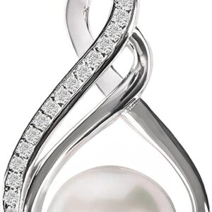 Gifts For Wife Wedding Anniversary – Mothers day gifts – AAA+ Real Pearl Necklaces For Women (18k Gold Plating 925 Sterling Silver) Mothers day necklace ideas Birthday Freshwater Pearl Necklace