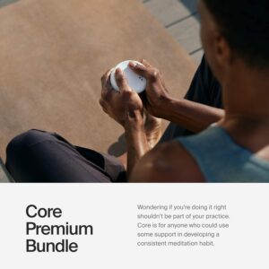 Core Meditation Trainer: Meditation Device for Relaxation, Stress Relief, and Anxiety Relief with Built in Mental Health Wellness App (Premium)