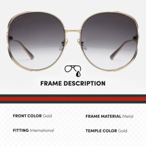 Gucci GG0225S Designer Sunglasses: Elegant Square Frame Eyewear with Premium eSHADES Kit – Epitome of Luxury and Style