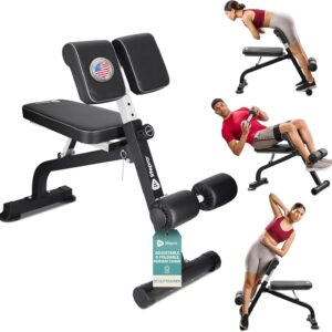 Lifepro SculptTrainer Roman Chair – Hyperextension Bench for Strength Training – Adjustable Back Extension Machine, Ab Bench & Foldable Sit-Up Bench for Athletes, Core Work & Home Gym Workouts
