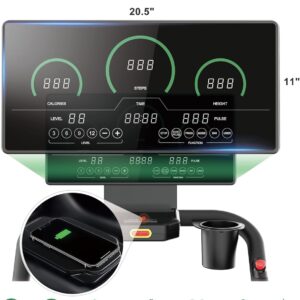 Stair Stepper Machine with LED Display, Commercial Grade Stair Climber Exercise Machine for Home & Gym with 15 Resistance Levels, Perfect for Cardio, Lower Body Workouts