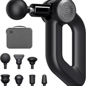 Shaw Strength S6 Pro Massage Gun Deep Tissue Percussion with 16mm Amplitude, Professional Muscle Massager Gun for Athletes Pain Relief, Handheld Massagers for Muscles, 7 Attachments