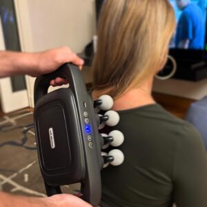 LEVILO 16 Head Massage Gun Deep Tissue for Neck, Shoulder, Back Massager – Electric Neck Massager for Muscle Recovery – Quiet, Portable & Powerful Full Body Tool – Ideal Gift for Men & Women