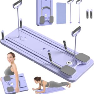 JANUA Pilates Board – Pilates Reformer Set, Multi-Purpose Foldable Pilates Reformer Board for Home, 5 in 1 Pilates Sliding Board