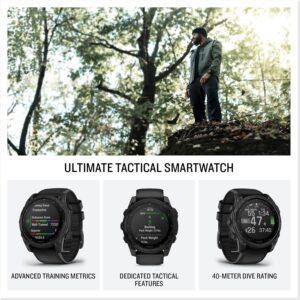 Garmin tactix® 8 51mm, Solar Charged Display, Elite, Premium Tactical GPS Smartwatch, Includes Applied Ballistics Elite™ Solver, Titanium Bezel, Sapphire Lens, 40-Meter Dive Rating