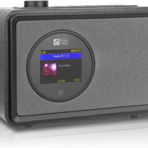 Ocean Digital WR-390 Wi-Fi Internet FM Radio Portable with Rechargeable Battery, 4 Preset Buttons, Bluetooth Receiver, Alarm Clock, Sleep Timer, Stress Relief Relaxation Sleep Aid, 2.4″ Color Display