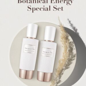 Sooryehan THE SAGA OF SOO BOTANICAL ENERGY (360 ml / 12.17 Fl Oz) – Korean Skincare Gift Set by LG BEAUTY. Botanical Energy Boosting Toner, Balancing Moisturizer, Cream, Foam Cleanser.