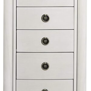 Hives and Honey Noelle Standing Jewelry Armoire, Locking Organizer with Mirror, 7 Drawers, Side Doors, Necklace Hooks, Ring Rolls, Jewelry Box for Earrings, Bracelets, and More