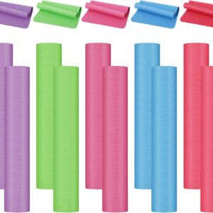 10 Pack Yoga Mats Bulk, 68” x 24” x 4mm Thick Yoga Mats for Kids and Adult Gym Mats Bundle Latex Free Exercise Mats with Non Slip Texture for Outdoor Yoga, Pilates or Workout (Multicolor)
