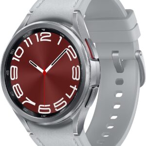 SAMSUNG Galaxy Watch 6 Classic 43mm Bluetooth Smartwatch, Rotating Bezel, Fitness Tracker, Personalized HR Zones, Advanced Sleep Coaching, Heart Monitor, BIA Sensor, Health Insights, US Version Silver