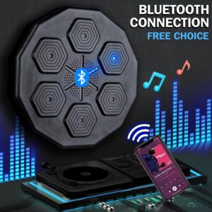 2025 New Music Boxing Machine, Upgraded 2.0 Smart Bluetooth Music Boxing Parent-Child Games, Wall-Mounted Exercise Equipment for Home Exercise