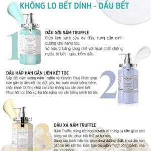 Weilaiya Truffle Shampoo Set+Hair Mask/free Rose Essence Pure Fragrance Hair Care Oil