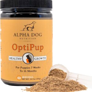 OptiPup All-in-1 Puppy Multivitamin Contains 31 Superfoods Including Probiotics and Prebiotics for Digestive Support, Skin & Immune Health, and Optimum Growth (60 Servings)