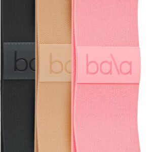 Bala Bands Resistance Bands for Women & Men, 3-Pack – Elastic Exercise Bands for Working Out – Wrist, Ankle, Legs & Booty Bands – Workout Resistance Bands for Yoga, Pilates, Strength Training
