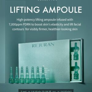REJURAN® Recover c-PDRN® Lifting Ampoule – High Does Original Salmon DNA PDRN Serum DNA for Rejuvenation, Hydration, Skin Soothing, and Intensive Anti-Aging Korean Skincare. (2ml x 14 Vials)