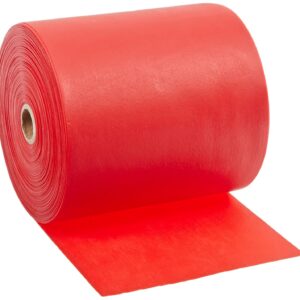 Cando 10-5622 Red Latex-Free Exercise Band, Light Resistance, 50 yd Length