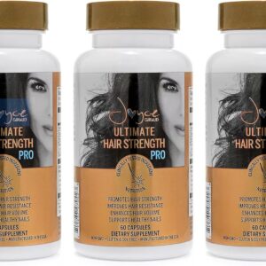 Joyce Giraud Ultimate Hair Strength Supplements, 90-Day Supply, Scientifically Formulated to Reduce Hair Loss, 180 Capsules