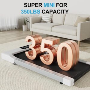 Walking Pad Treadmills for Home Office, Under Desk Walk Mat with APP and Remote Control, 3 in 1 Portable Exercise Equipment, Compact Jogging Running Machine for Small Space, 250 Lbs Capacity