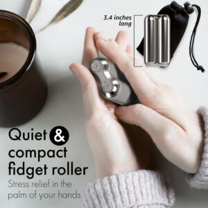 ONO Roller – Handheld Fidget Toy for Adults | Help Relieve Stress, Anxiety, Tension | Promotes Focus, Clarity | Compact, Portable Design (Full Size/Stainless Steel, Steel)