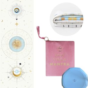 Mantra Yoga Travel PRO 1.5mm – Foldable Fitness & Exercise Mat with Bag | Lightweight, Compact & Eco-Friendly | Non-Slip & Washable | For All Types of Yoga | 72″ L x 24″ W | 2.6 lbs