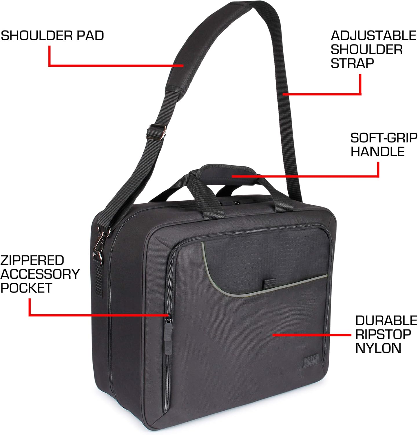 USA Gear Massage Gun Carry Case – Customizable Large Volume Interior, Durable Water & Scratch Resistant Exterior - Compatible with Theragun, Medcursor, Flyby, Hypervolt Massager, Sharper Image, etc. - Image 6